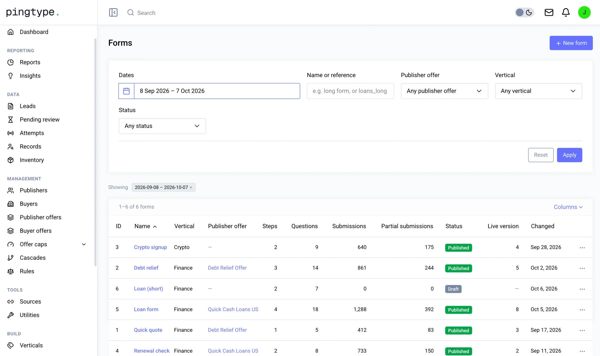 Product tour: form builder