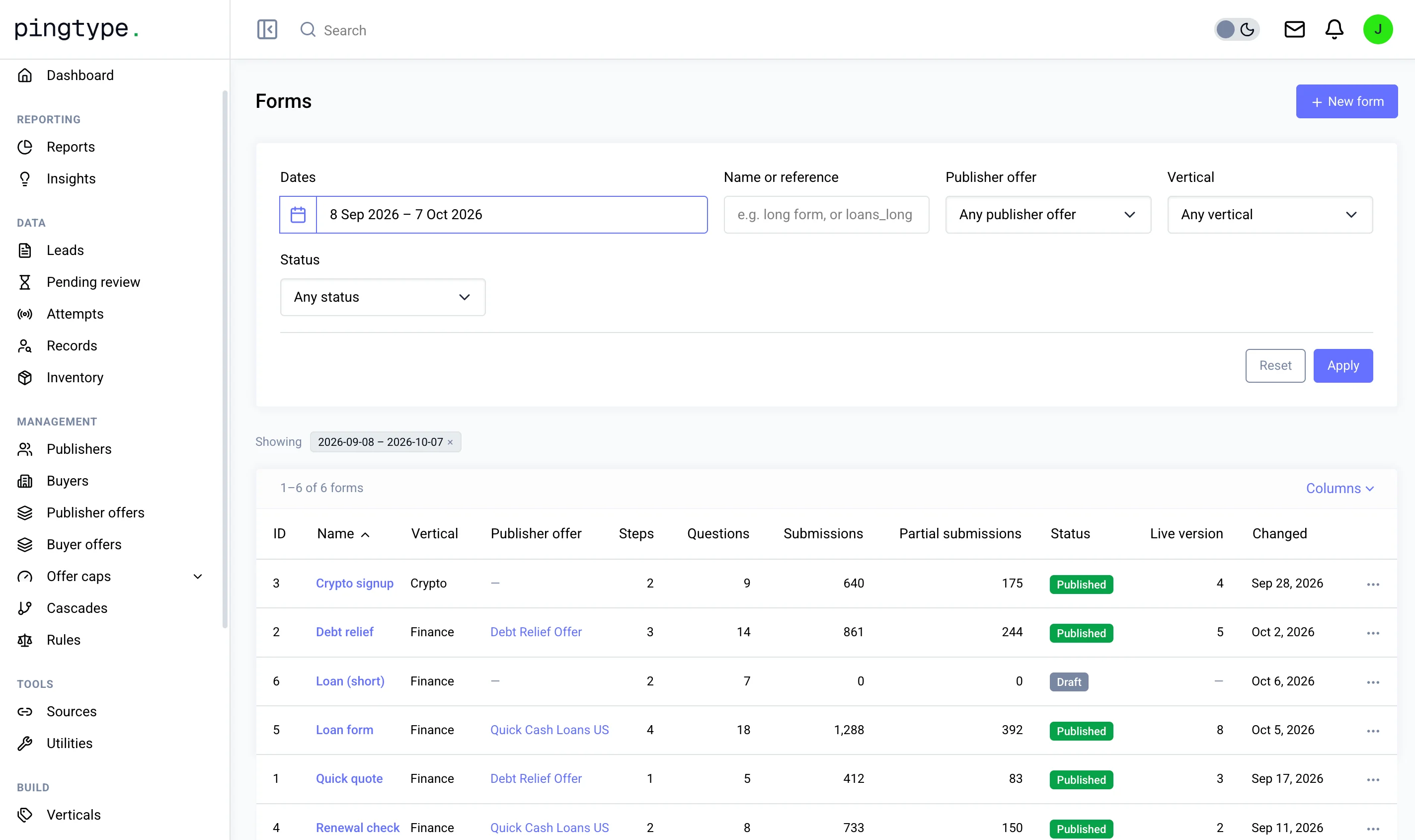 Product tour: form builder